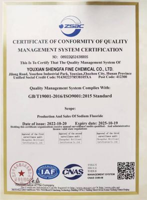 Quality management system certification